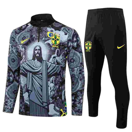 2024 Brazil Special Edition Goddess Half-Pull Tracksuit