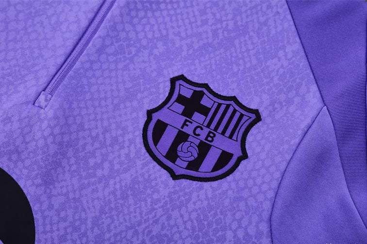 2025/2026 Barcelona Purple Half-Pull Tracksuit