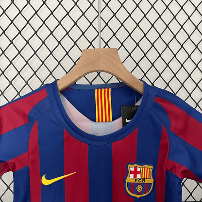 2005/2006 Retro-Fußballtrikot Barcelona Home in Kindergröße, 1:1, Thai-Qualität