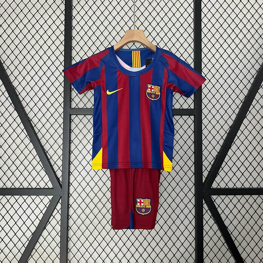 2005/2006 Retro-Fußballtrikot Barcelona Home in Kindergröße, 1:1, Thai-Qualität